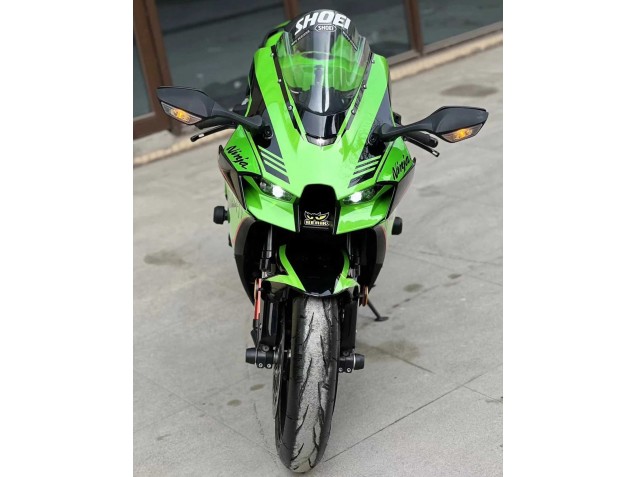 Carenagens Moto Kawasaki ZX10R 2021-2025 - Verde Preto Brilhante