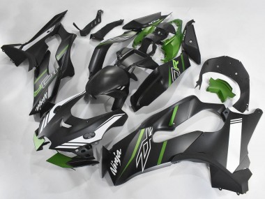 Carenagens Moto Kawasaki ZX10R 2021-2025 - Preto Fosco Verde Branco