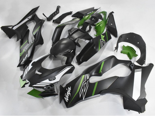 Carenagens Moto Kawasaki ZX10R 2021-2026 - Preto Fosco Verde Branco