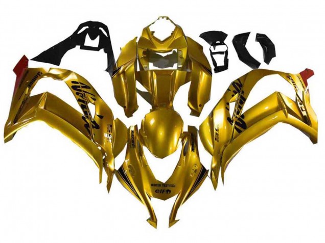 Carenagens Moto Kawasaki ZX10R 2021-2025 - Ouro Preto