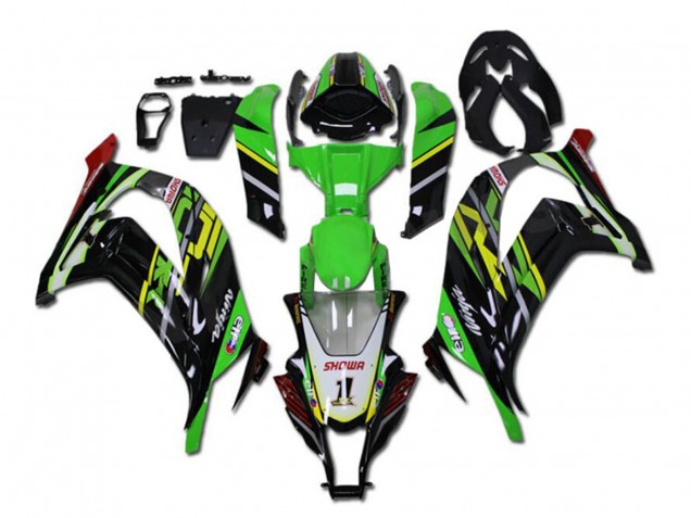 Carenagens Moto Kawasaki ZX10R 2011-2015 - Verde Amarelo Preto Brilhante Vermelho Showr 1