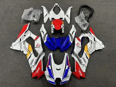 Carenagens Moto Kawasaki ZX10R 2021-2025 - Branco Vermelho Azul Amarelo WB102