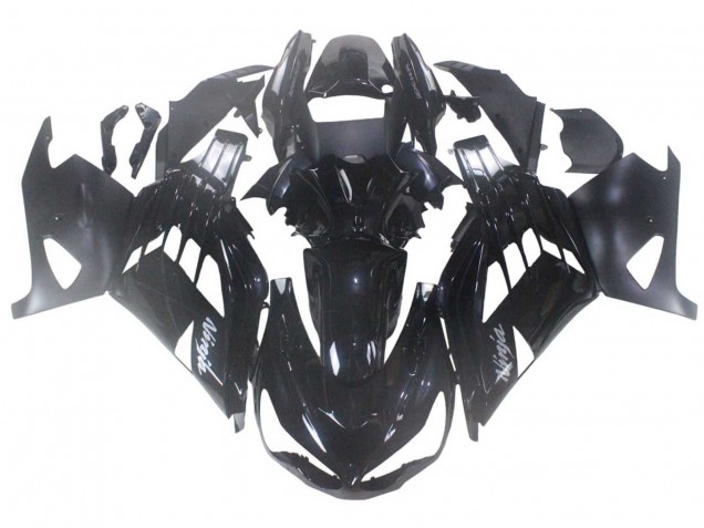 Carenagem Moto Kawasaki ZX14R ZZR1400 2012-2024 - Preto Brilhante Preto Fosco Branco Ninja
