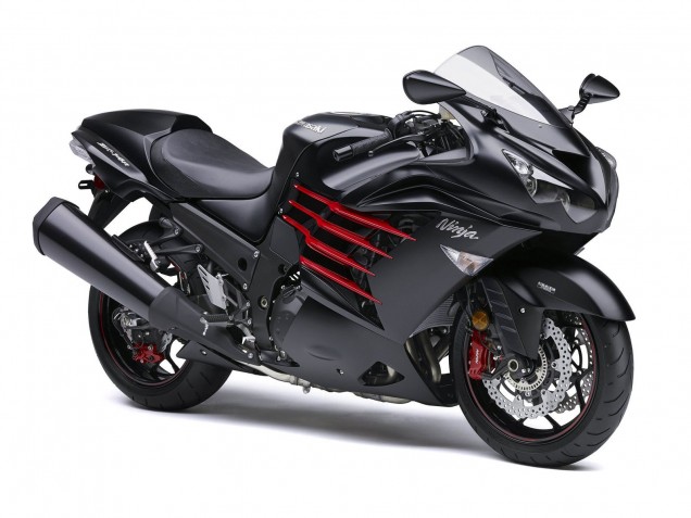 Carenagens Moto Kawasaki ZX14R ZZR1400 2012-2024 - Preto Fosco Vermelho Branco Ninja