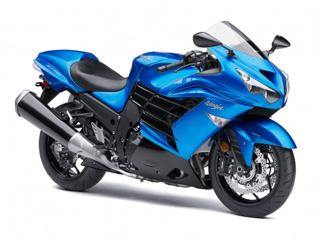 Carenagens Moto Kawasaki ZX14R ZZR1400 2012-2024 - Azul