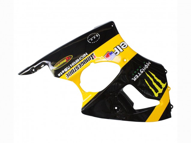 Carenagens Moto Kawasaki ZX6R 1998-1999 - Amarelo Preto Monstro Elf Bridgestone