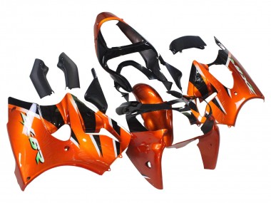 Carenagens Moto Kawasaki ZX6R 2000-2002 - Laranja Preto