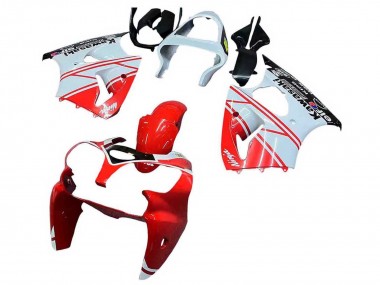 Carenagens Moto Kawasaki ZX6R 2000-2002 - Branco Vermelho Preto