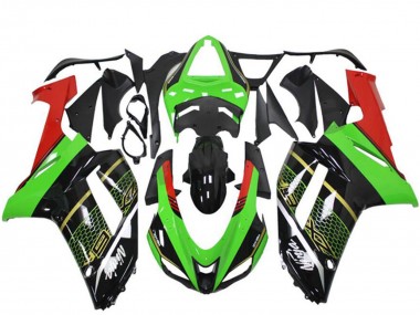 Carenagem Moto Kawasaki ZX6R 2007-2008 - Verde Preto