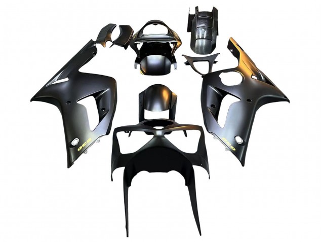 Carenagens Moto Kawasaki ZX6R 2003-2004 - Preto Fosco Ouro 636