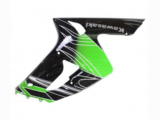 Carenagens Moto Kawasaki ZX6R 2003-2004 - Verde Branco Preto
