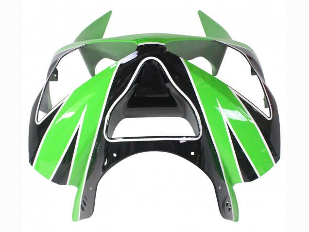 Carenagens Moto Kawasaki ZX6R 2003-2004 - Verde Branco Preto