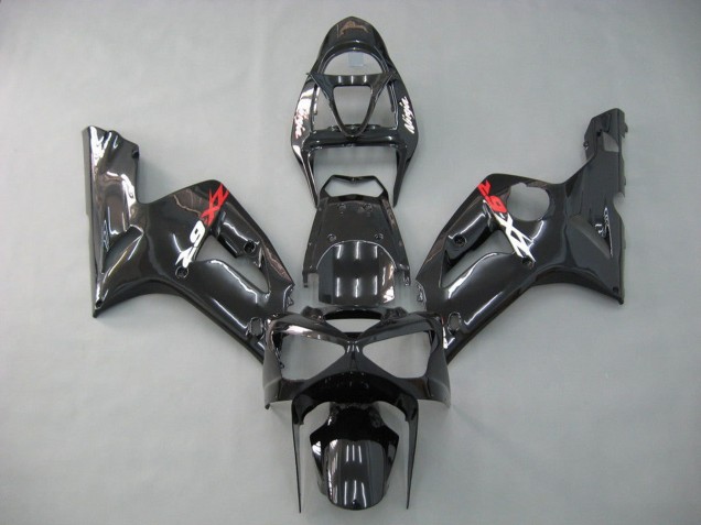 Carenagens Moto Kawasaki ZX6R 2003-2004 - Preto Brilhante