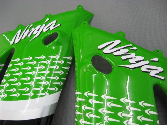 Carenagens Moto Kawasaki ZX6R 2003-2004 - Verde Branco Preto Elf Bridgestone
