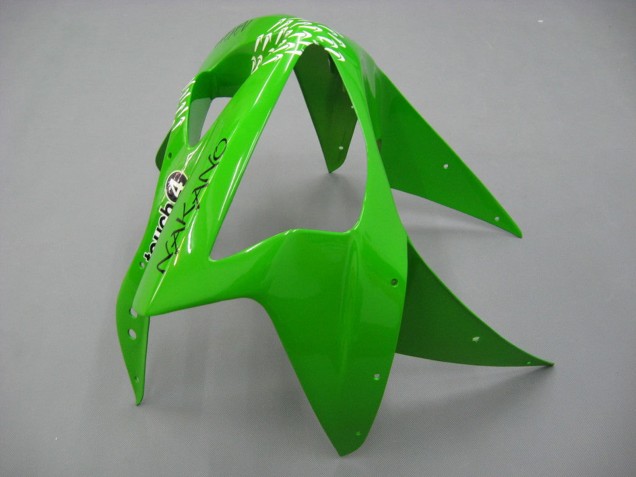 Carenagens Moto Kawasaki ZX6R 2003-2004 - Verde Branco Preto Elf Bridgestone