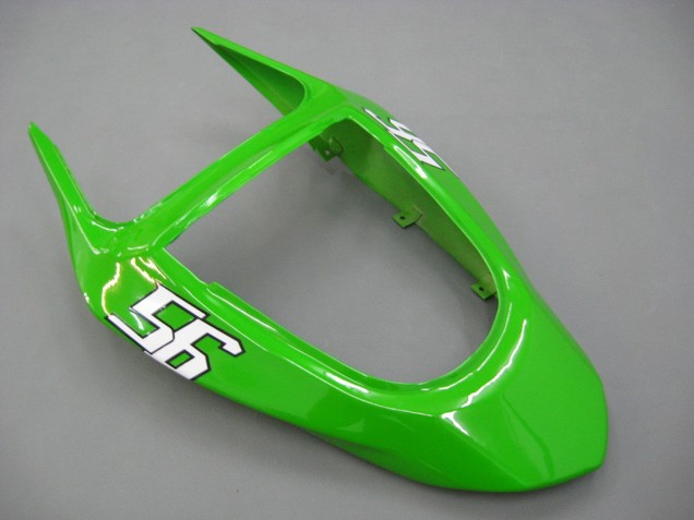 Carenagens Moto Kawasaki ZX6R 2003-2004 - Verde Branco Preto Elf Bridgestone