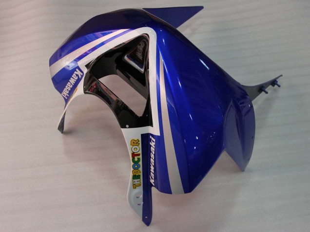 Carenagens Moto Kawasaki ZX6R 2003-2004 - Branco Azul Vermelho Fiat