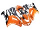 Carenagens Moto Kawasaki ZX6R 2007-2008 - Laranja Preto Ninja