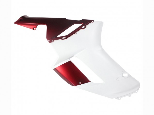 Carenagem Moto Kawasaki ZX6R 2007-2008 - Branco Vermelho