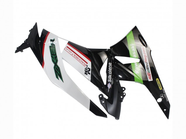 Carenagens Moto Kawasaki ZX6R 2009-2012 - Branco Vermelho Preto Verde