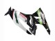 Carenagens Moto Kawasaki ZX6R 2009-2012 - Branco Vermelho Preto Verde