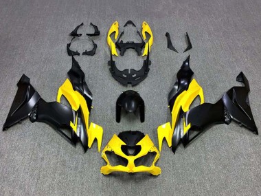 Carenagens Moto Kawasaki ZX6R 2019-2022 - Amarelo Preto Fosco