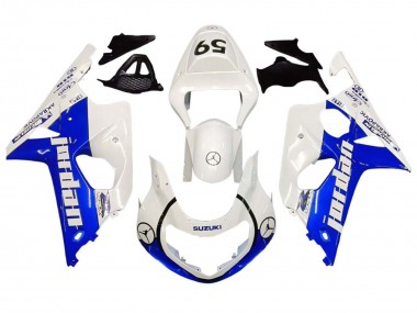 Carenagens Moto Suzuki GSXR1000 2000-2002 - Branco Azul Jordan 59