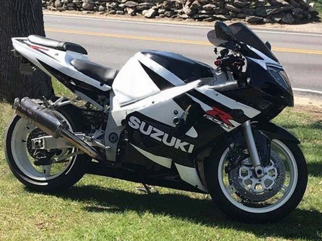 Carenagens Moto Suzuki GSXR1000 2000-2002 - Branco Preto Brilhante Vermelho