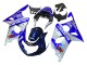 Carenagens Moto Suzuki GSXR1000 2000-2002 - Azul Branco Prata Castrol Dunlop