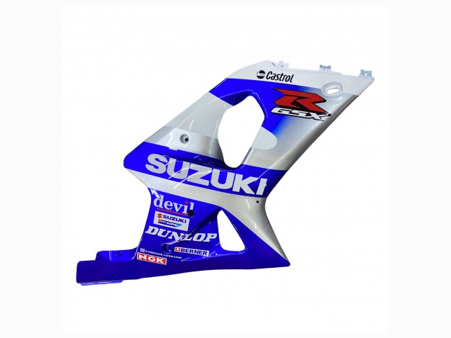 Carenagens Moto Suzuki GSXR1000 2000-2002 - Azul Branco Prata Castrol Dunlop