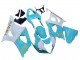 Carenagens Moto Suzuki GSXR 1000 2003-2004 - Branco Azul Claro Ouro