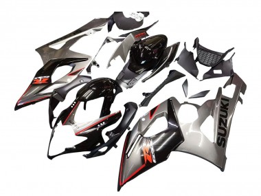 Carenagem Moto Suzuki GSXR 1000 2005-2006 - Prata Preto Vermelho
