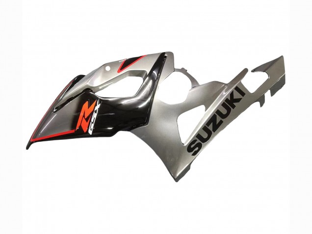 Carenagem Moto Suzuki GSXR 1000 2005-2006 - Prata Preto Vermelho