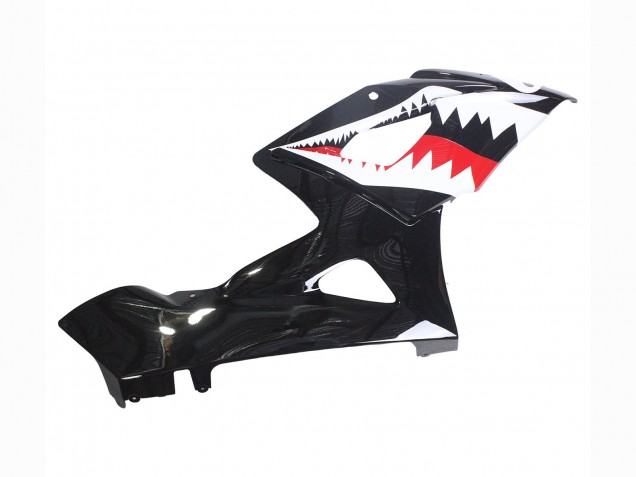 Carenagens Moto Suzuki GSXR 1000 2005-2006 - Preto Brilhante Vermelho Branco Tubarão
