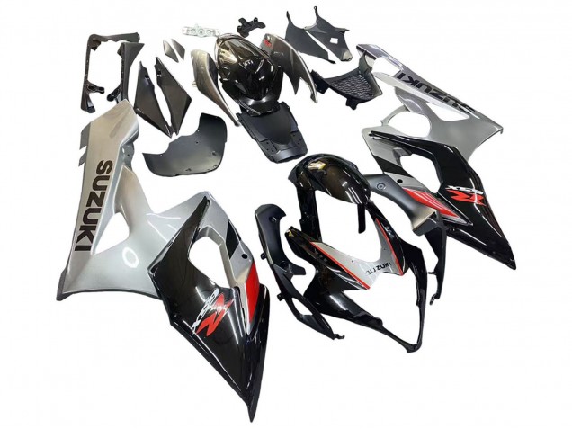 Carenagem Moto Suzuki GSXR 1000 2005-2006 - Preto Cinzento Vermelho