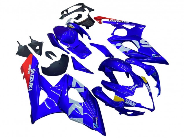 Carenagens Moto Suzuki GSXR 1000 2005-2006 - Azul Amarelo Branco Vermelho Motul