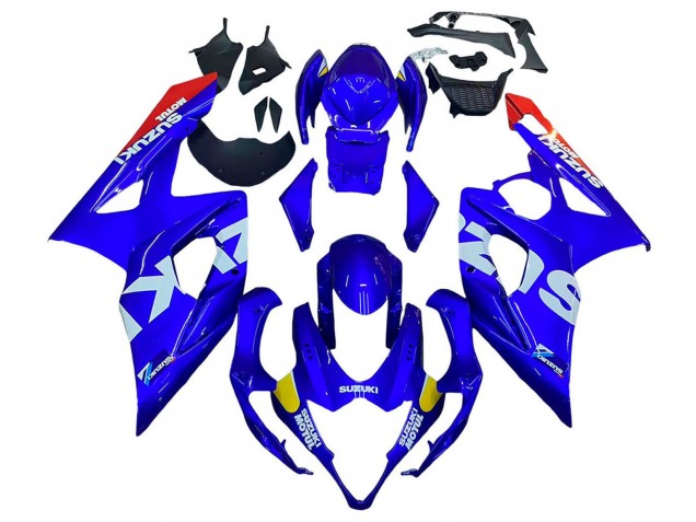 Carenagens Moto Suzuki GSXR 1000 2005-2006 - Azul Amarelo Branco Vermelho Motul