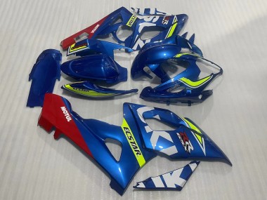Carenagens Moto Suzuki GSXR 1000 2005-2006 - Azul Amarelo Vermelho Motul Ecstar