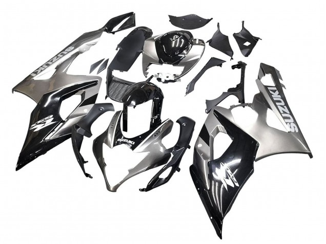 Carenagens Moto Suzuki GSXR 1000 2005-2006 - Preto Brilhante Cinzento