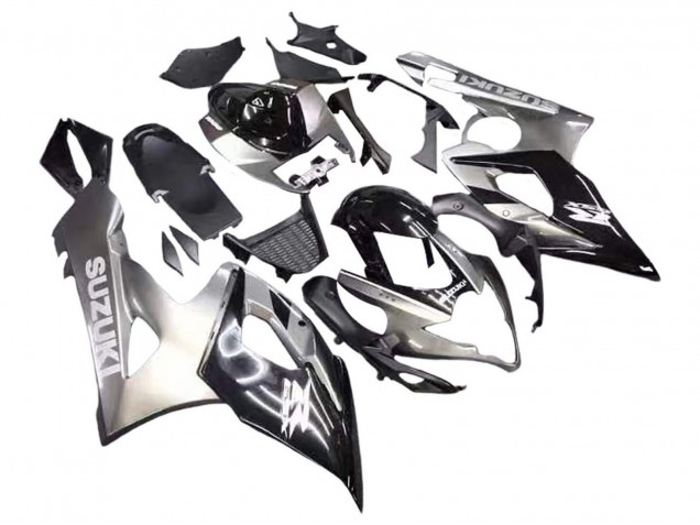 Carenagens Moto Suzuki GSXR 1000 2005-2006 - Preto Brilhante Cinzento