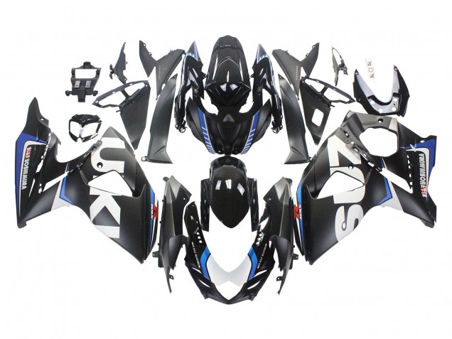 Carenagens Moto Suzuki GSXR 1000 2009-2016 - Preto Fosco Branco Azul