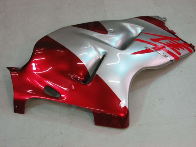 Carenagens Moto Suzuki GSXR 1300 Hayabusa 1996-2007 - Prata Vermelho Hayabusa