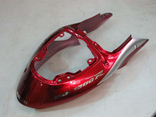 Carenagens Moto Suzuki GSXR 1300 Hayabusa 1996-2007 - Prata Vermelho Hayabusa