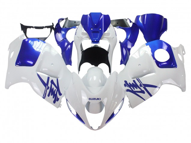 Carenagens Moto Suzuki GSXR 1300 Hayabusa 1996-2007 - Branco Azul Hayabusa