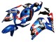 Carenagens Moto Suzuki GSXR 600 / GSXR 750 2001-2003 - Azul Vermelho Corrida