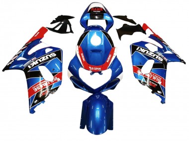 Carenagens Moto Suzuki GSXR 600 / GSXR 750 2001-2003 - Azul Vermelho Corrida