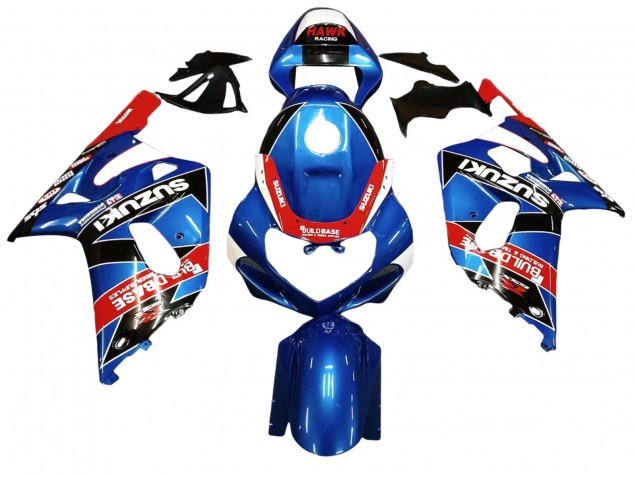 Carenagens Moto Suzuki GSXR 600 / GSXR 750 2001-2003 - Azul Vermelho Corrida