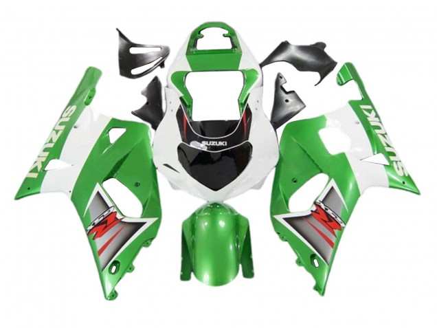 Carenagens Moto Suzuki GSXR 600 / GSXR 750 2001-2003 - Branco Verde Prata Vermelho Preto
