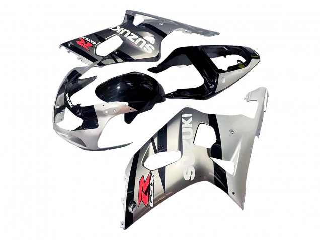 Carenagem Moto Suzuki GSXR 600 / GSXR 750 2001-2003 - Prata Preto Brilhante Vermelho