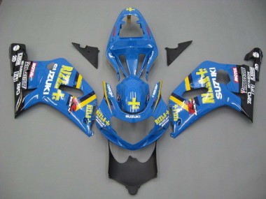 Carenagens Moto Suzuki GSXR 600 / GSXR 750 2001-2003 - Azul Amarelo Preto Motul Rizla